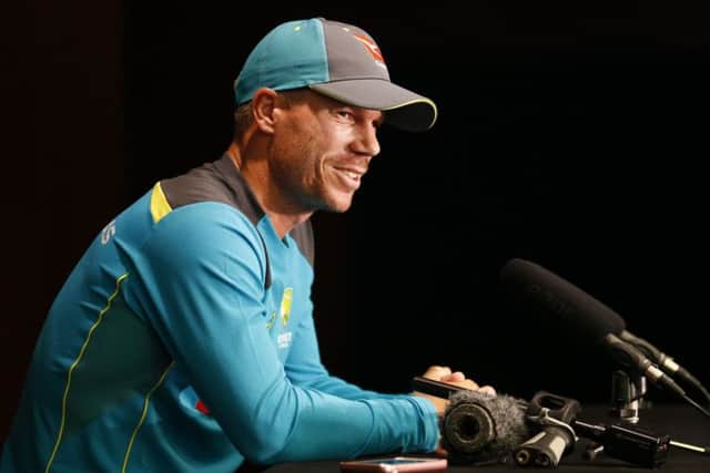 Australia's David Warner: Apology.