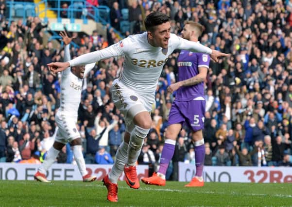 WINNING GOAL: Pablo Hernandez celebrates his crucial strike in the second half. Picture by Bruce Rollinson.