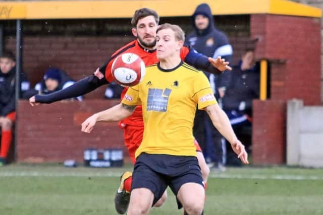 Ossett Albion's Adam Priestley. Picture: John Hirst.