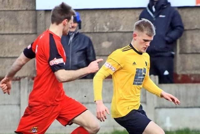 Ossett Albion's Marcus Day. Picture: John Hirst.
