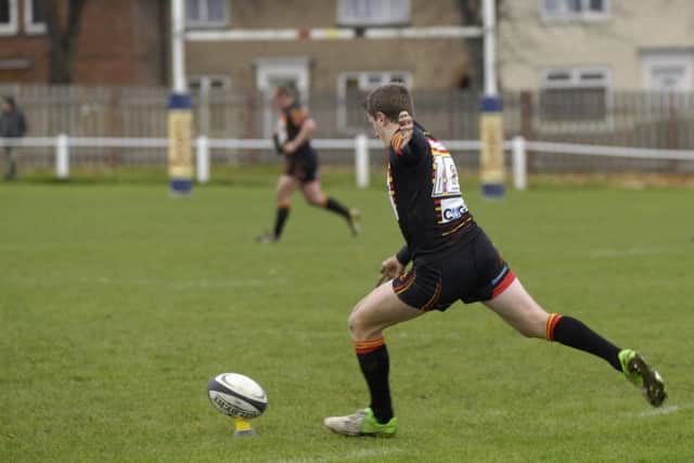 Otley goalkicker and tryscorer, Joe Rowntree.