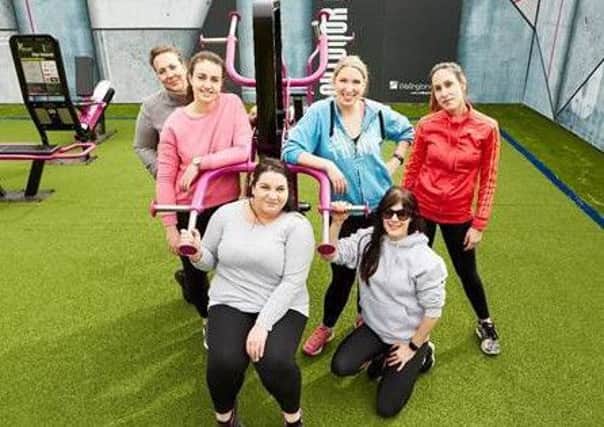 WORK HARD PLAY HARD: Wellington Place staff and personal trainer Natalie Ledgard, front right.