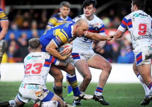 Carl Ablett in action against Wakefield on Boxing Day.