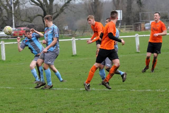 Callan Wells shoots for Otley Town. PIC: Steve Riding