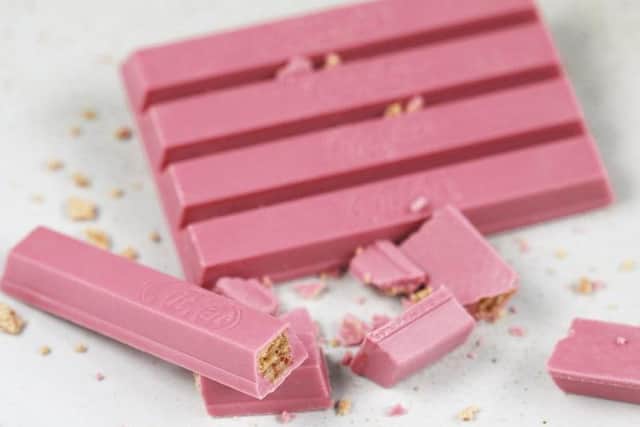 The new Ruby Kit Kat. Photo: Nestle