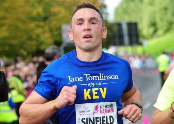 Road runner, Kevin Sinfield. PIC: Simon Hulme