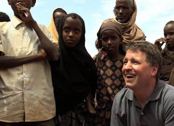 Justin Forsyth, former chief executive of Save the Children UK, during a trip to Dagahaley refugee camp, in Kenya, in 2011