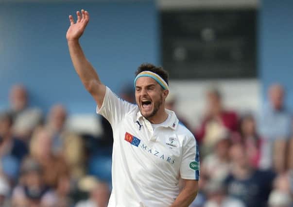 Yorkshire's Jack Brooks: Ready to be at full pace.