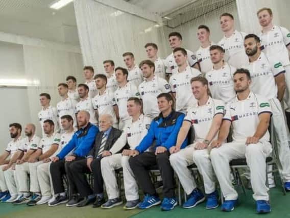Yorkshire's players gather for their annual photo-call. Picture: SWPIX.com