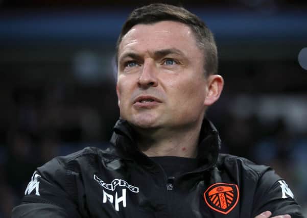 Paul Heckingbottom during the game against Aston Villa. PIC: PA