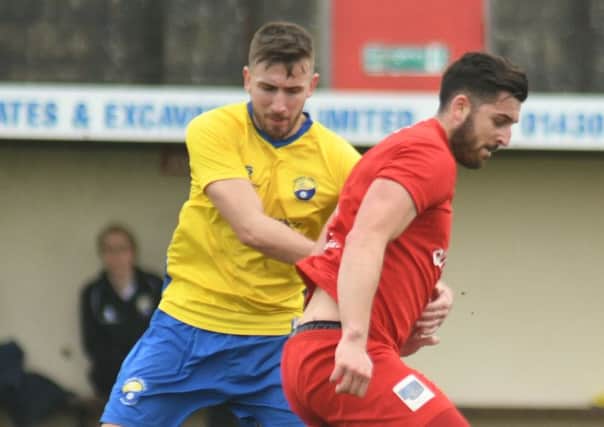 Action from Bridlington Town v Garforth Town.