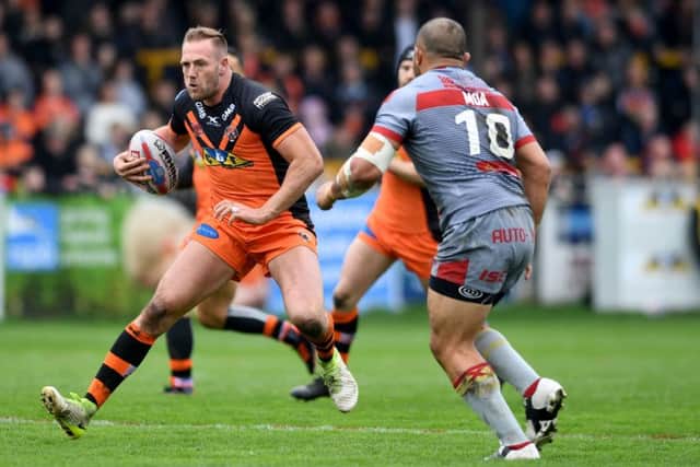 Liam Watts, of Castleford Tigers, helped lay the foundations for success against Catalans Dragons. PIC: James Hardisty