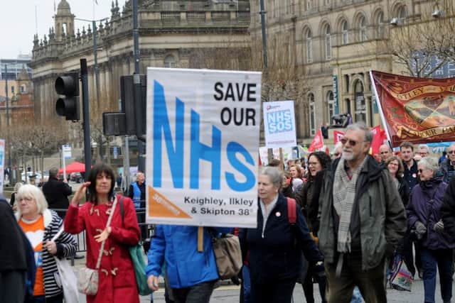 Save the NHS rally in Leeds sat 14th april 2018