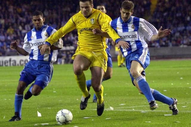 Mark Viduka in action against Deportivo La Coruna.