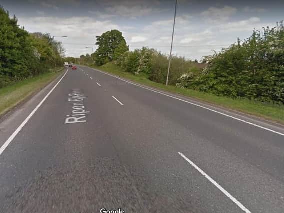 The A61 near Ripon. Image: Google