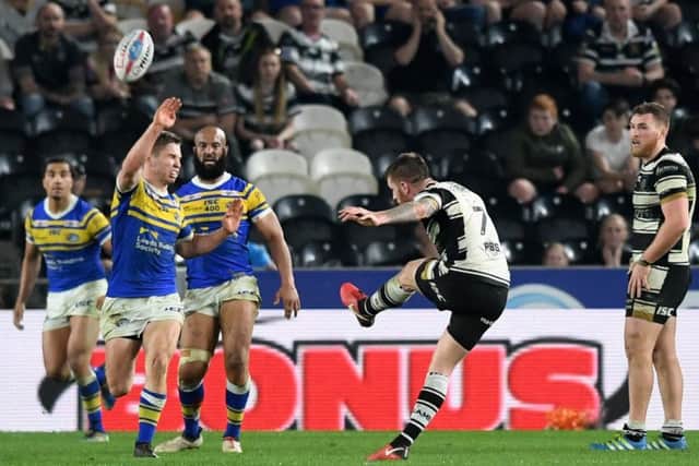 Marc Sneyd boots the winning drop goal