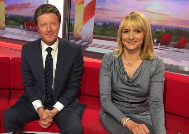 Charlie Stayt and Louise Minchin on the BBC Breakfast red sofa, where they welcome a selection of experts to give insight into current affairs. From next year the aim is that the gender balance of experts on the BBC will be 50-50 male:female.