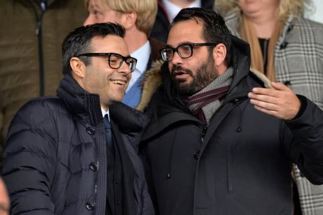 Leeds United director of football Victor Orta (right).