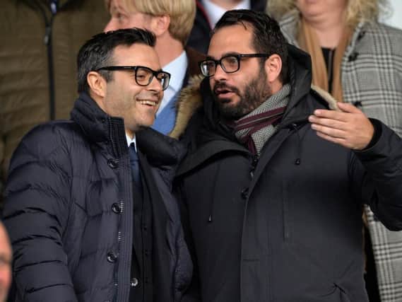 Leeds United director of football Victor Orta (right).
