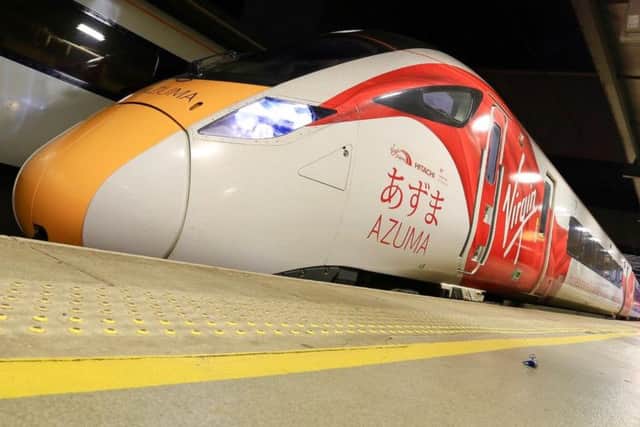 Virgin's new Azuma train.