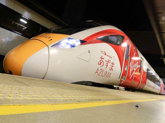Virgin's new Azuma train.