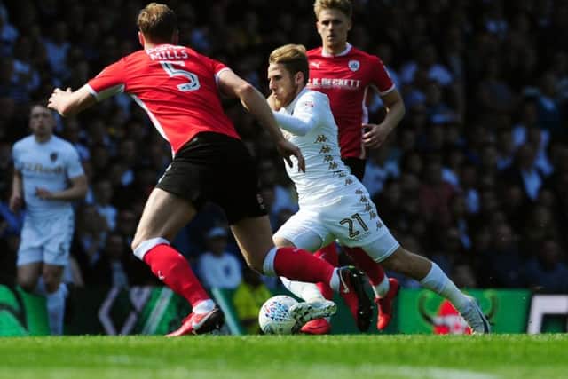 Samuel Saiz in action against Barnsley.