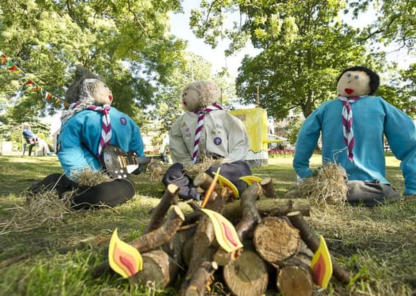 FESTIVAL: Scout group-themed scarecrows at the 2012 event. PIC: Allan McKenzie