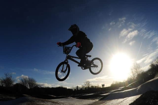 Opening of Phase one Cycling Hub at Middleton Park, Leeds.Martin Ogden is pictured.1st December 2017 ..Picture by Simon Hulme