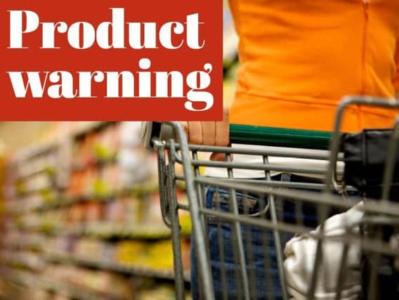 All the products withdrawn from sale