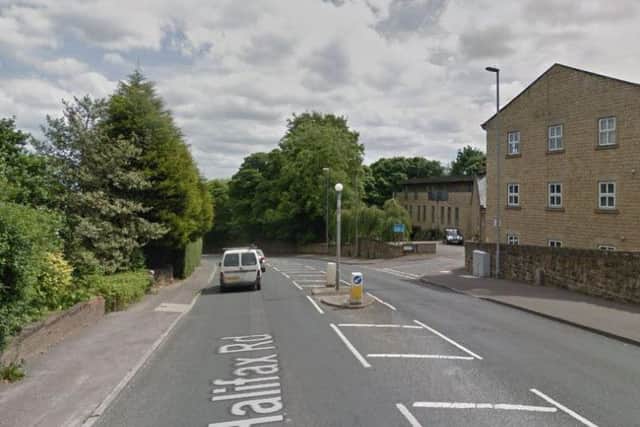 The man was seen hitting cars with a fake gun on Halifax Road this morning