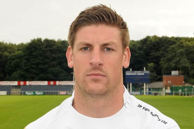Harrogate try scorer, Andy Boyde. PIC: Andrew Roe