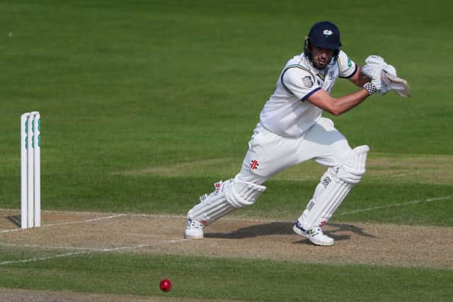 LEADING MAN: Jack Leaning top-scored in Yorkshire's second innings with 68, but his side fell well short of their 321-run target. Picture: Alex Whitehead/SWpix.com