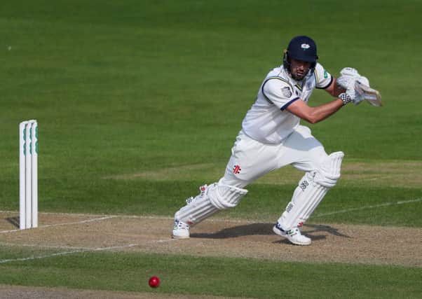 LEADING MAN: Jack Leaning top-scored in Yorkshire's second innings with 68, but his side fell well short of their 321-run target. Picture: Alex Whitehead/SWpix.com