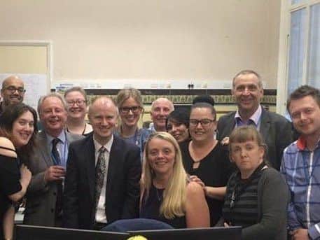 The Leeds City Council elections team with the Returning Officer (Tom Riordan) taken after the General Election count in 2017.
(L-R) Nabbeal Hussain, Rachael Cotton, Tony Meek, Claire Denton, Tom Riordan, Susanna Benton, Sue Wolfe, Damian Kearney, Ange Smith, Kim Fitzpatrick, John Beevor, Cassie Barraclough and Kamil Kulig.
