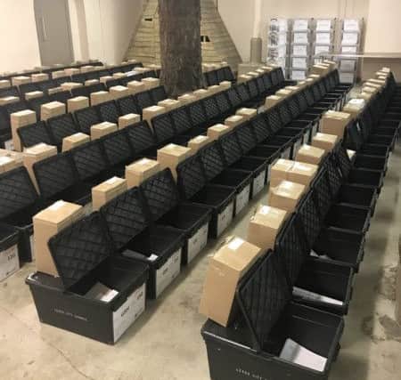 BALLOT BOXES AT THE READY: Voting opens at 7am and closes at 10pm.
