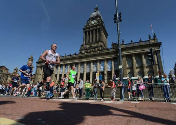Runners at the 2016 Leeds  Half Marathon