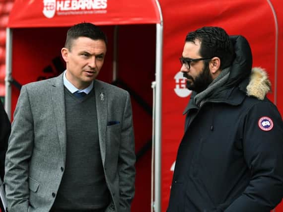 Paul Heckingbottom (left) and Victor Orta (right).