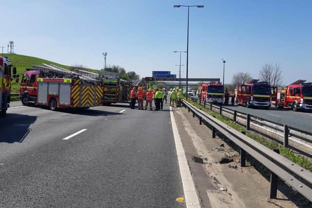 The M62 has been re-opened again after hours of delays.