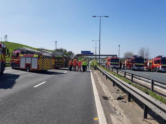 The M62 has been re-opened again after hours of delays.