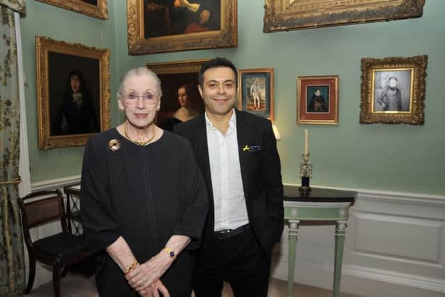 Lady Harewood, Countess Dowager of Harewood, has died. Here she is pictured with Leeds United's Andrea Radrizzani