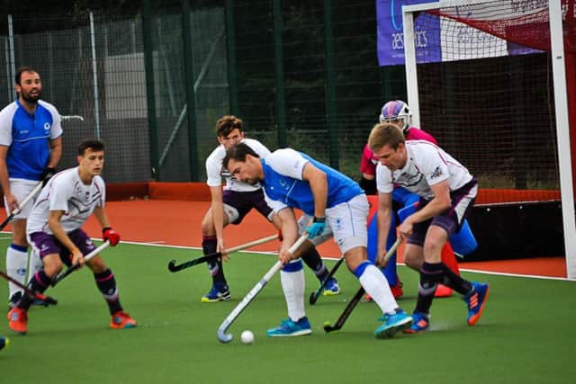 Action from a recent Leeds Hockey Club men's game. Picture courtesy of Leeds Hockey Club.