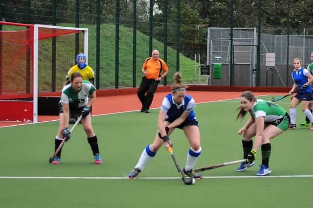 Action from a recent Leeds Hockey Club womens game. Picture courtesy of Leeds Hockey Club.