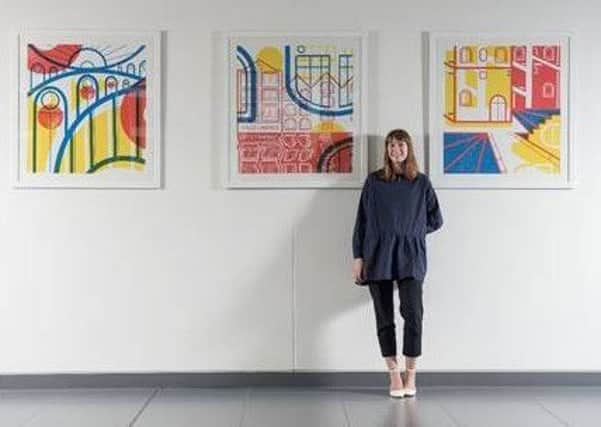 WINNER: BA (Hons) Illustration graduate Charlotte Curnick with her piece of work.