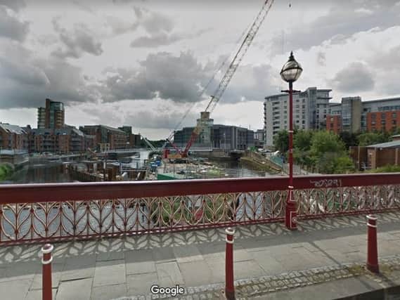 A woman has been rescued from the River Aire at Crown Point Bridge, Leeds. Photo: Google