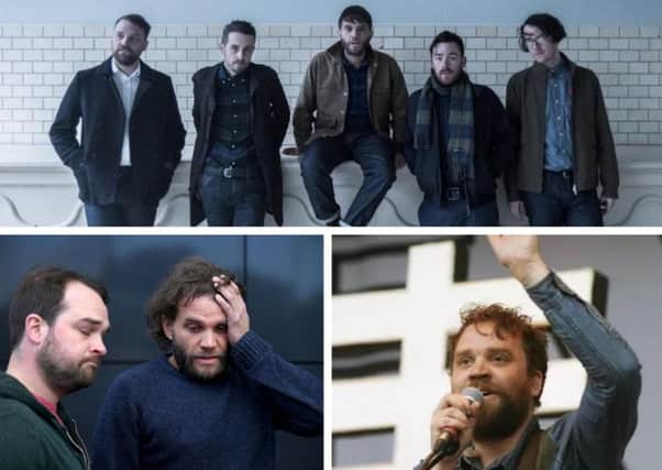 Police say a body has been found in the search for Frightened Rabbit singer Scott Hutchison. On Thursday, Mr Hutchison's brothers, Grant and Neil (pictured bottom left), had said they were "distraught" about his disappearance and appealed for him to get in touch.