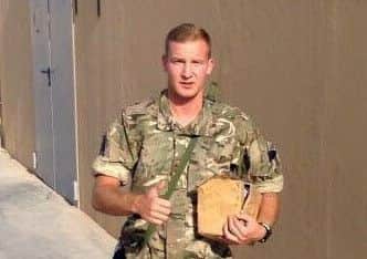 Tom Claisse serving in Afghanistan.