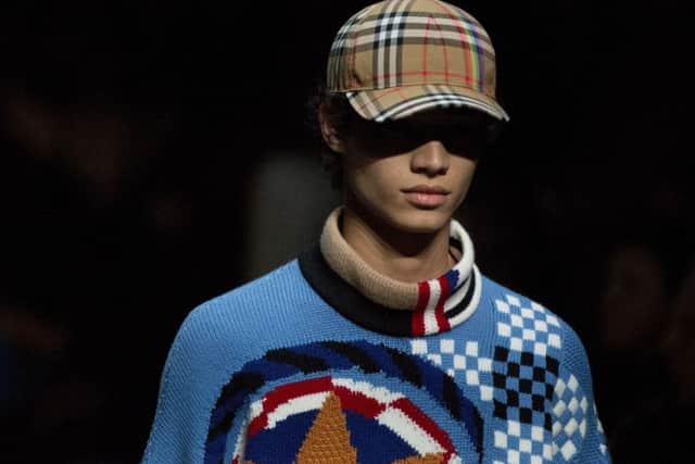 Models on the catwalk during the Burberry Autumn/Winter 2018 London Fashion Week show. PIC: PA