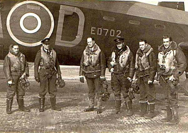 Yeadon war hero Harry Mills, pictured far left, during his service alongside his squad
