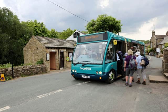 ON THE ROAD: The bus through Swaledale featured on the BBC Four show All Aboard! The Country Bus  in summer 2016  and is returning on Sunday. PIC: Lucy Bowden.