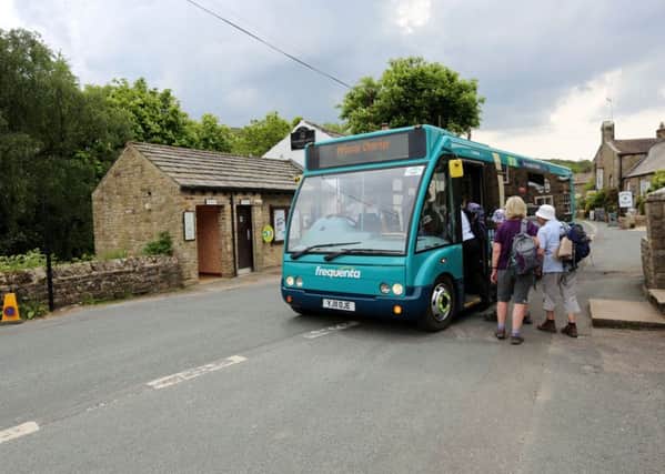 ON THE ROAD: The bus through Swaledale featured on the BBC Four show All Aboard! The Country Bus  in summer 2016  and is returning on Sunday. PIC: Lucy Bowden.